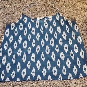 Blue and White Patterned Women's Skirt